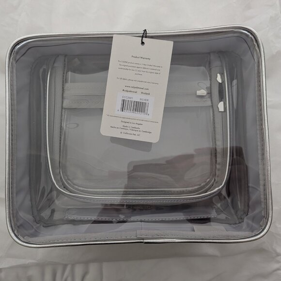 Calpak Large Silver Cosmetics Case LIMITED EDITION - Picture 2 of 3